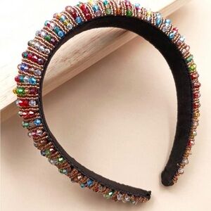 Beaded Crystals Headband